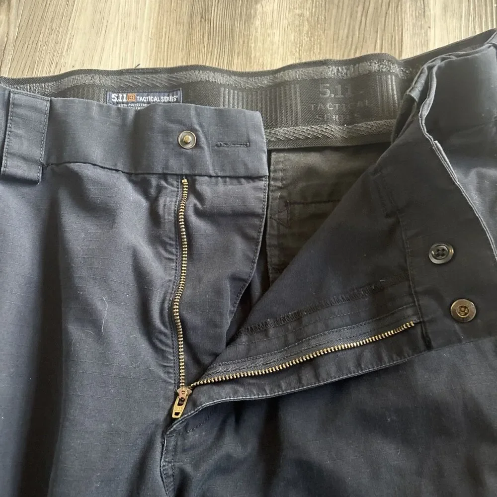 5.11 Tactical Heavy Blue Cargo Work  Uniform  Pants With Pockets Size 42